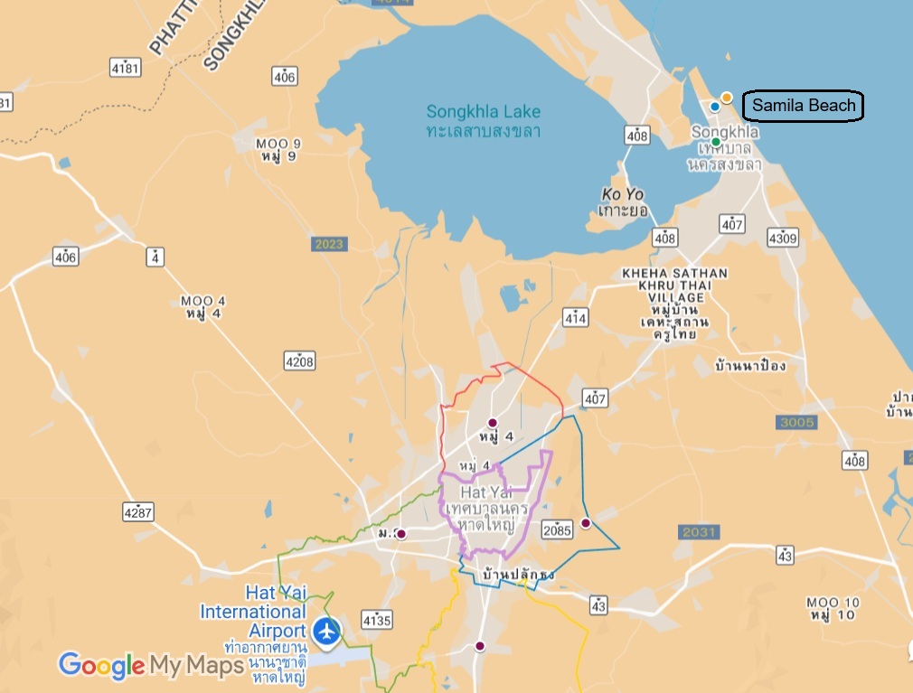Hatyai, Songkhla maps