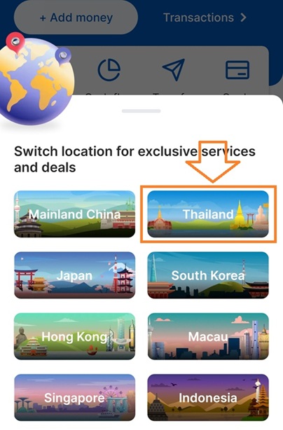 TnG Thailand Arrival Card